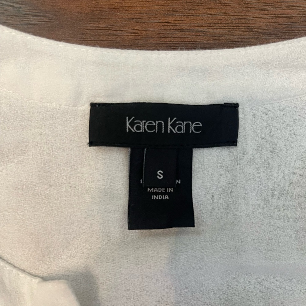 Karen Kane White Eyelet Blouse Size S - Picture 2 of 4